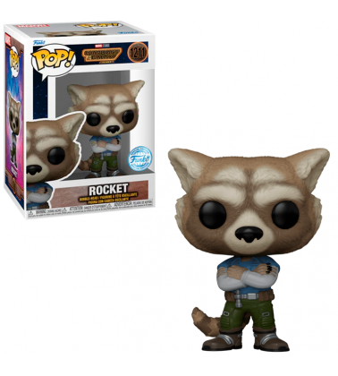  Funko Pop! Marvel: Guardianes de la Galaxia Volumen 3 - Baby  Rocket : Juguetes y Juegos