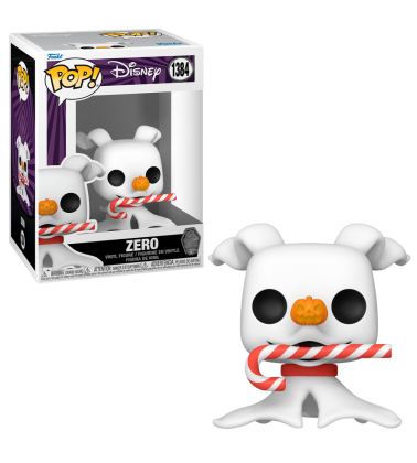 Funko POP Pesadilla antes de navidad 30 aniversario: Zero con Bastón de caramelo