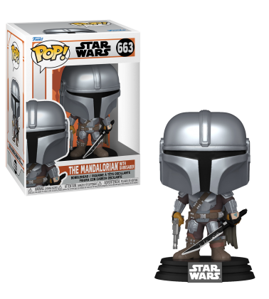 Funko POP Mandalorian: Mandalorian con Darksaber