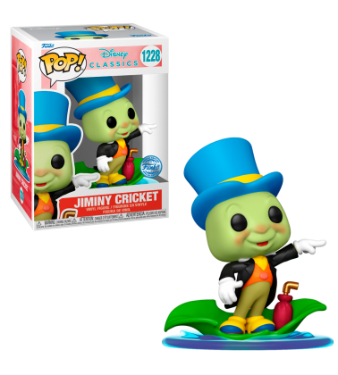 Funko POP Pinocho: Pepito Grillo en la hoja (EXC)