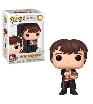 Funko POP Harry Potter: Neville con Libro de monstruos