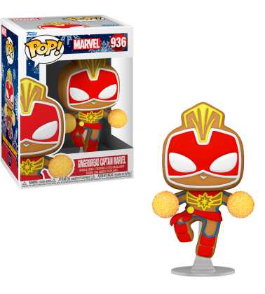 Funko POP Marvel Holiday: Captain Marvel Cookie