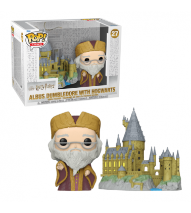 Funko POP Town Harry Potter: Dumbledore con Hogwarts
