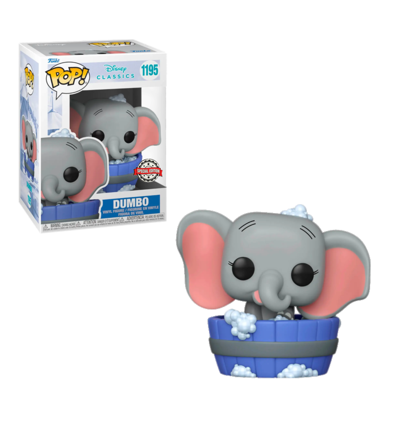 Funko POP Disney: Dumbo en la bañera (EXC)