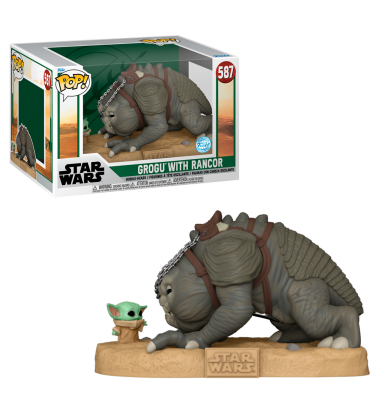 Funko POP Jumbo BOBF: Grogu con Rancor (EXC)