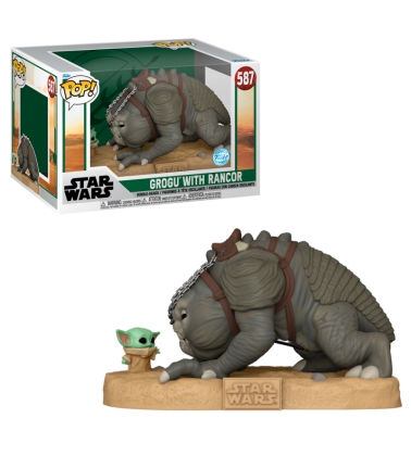 Funko POP Jumbo BOBF: Grogu con Rancor (EXC)