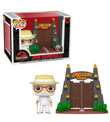 Funko POP Town Jurassic Park: Hammond con las puertas (EXC)