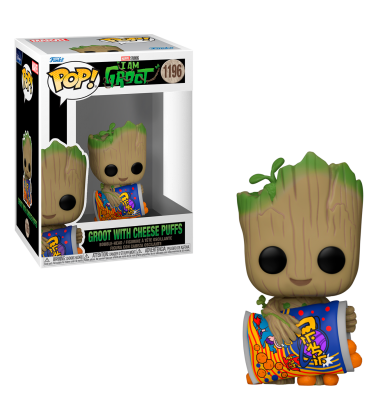 Funko POP I am Groot: Groot w/Cheese Puffs